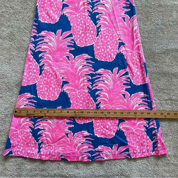 LILLY PULITZER 100% PIMA COTTON Kristen Dress Blue Haven Little Flamenco - Picture 8 of 10